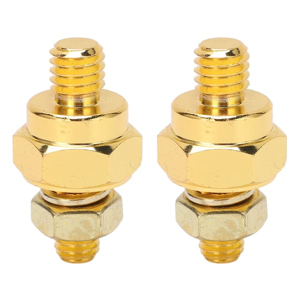 2 stk. messing batteripoladaptere, sidepost batteripoladaptere, bolt-on ladesystem-FA-