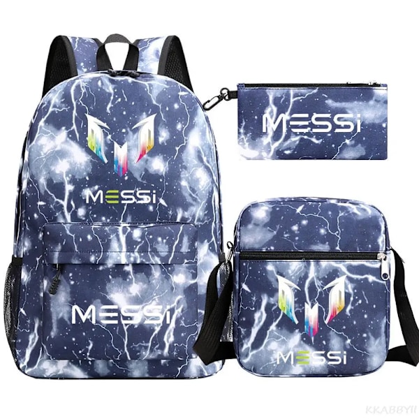Jalkapallo Messi reppu 3 osaa-FA5- Pink