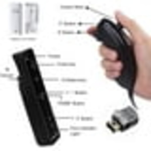 Fjärrkontroll och Nunchuk för Wii, Plus för Wii med Motion Plus och Nunchuck