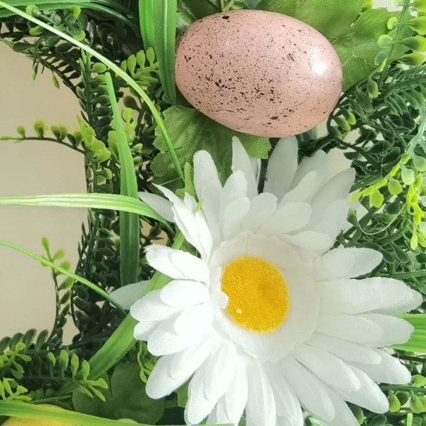 Påskkrans Färgglad Ägg Blomstergirlang Hängande Konstgjord