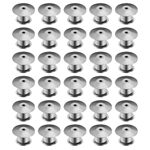 30 stk Lås Stift Holder Metall Nål Bak Sidor Nål Kobling Metall
