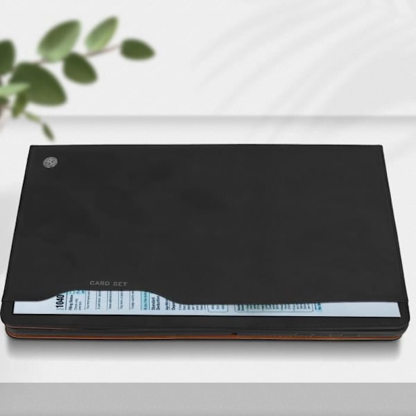 Samsung Tab S7 FE Fodral Dokumentlagringskorthållare Videostöd Svart
