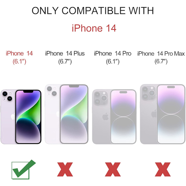 caseme 008 til iPhone 14 sort sort