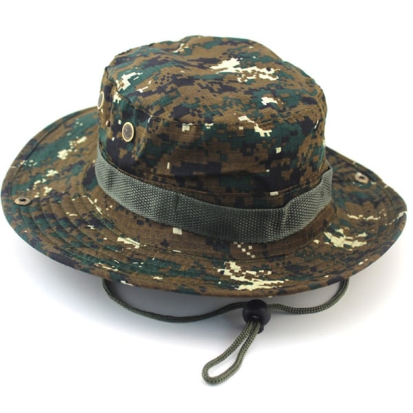 Mænd Casual Kasketter Bred Rand Cap Militær Camo Hatte Digital Camo