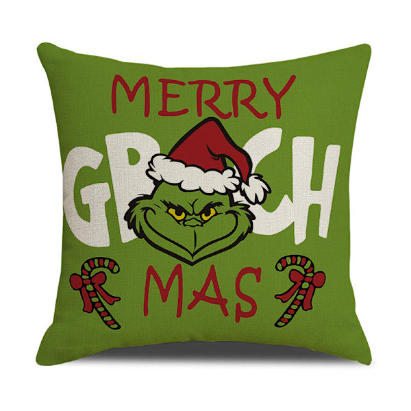 4 stk Grinch putetrekk til hjemmet, feriedekorasjon