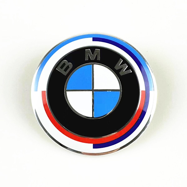 BM-W Emblem Huva Logo 50-årsjubileumsmodell 74mm