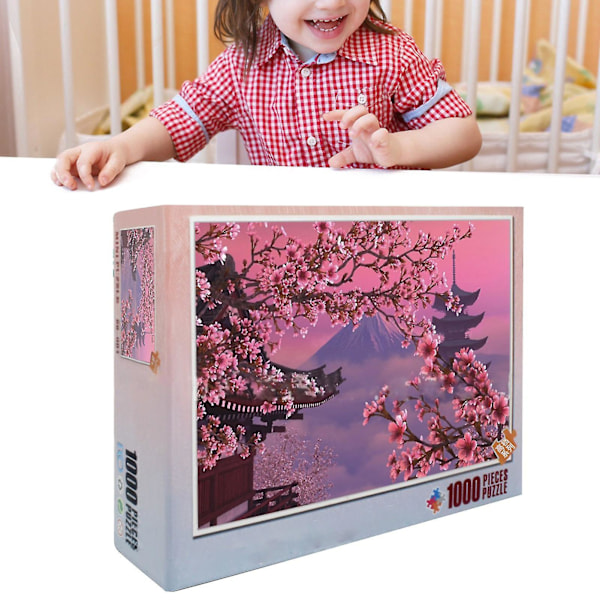 Sakura-palapeli - 1000 palaa - Haastava anime-piirretty DIY-lelu lapsille ja aikuisille