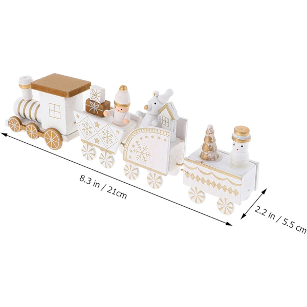 Juletræstoglegetøj Miniature Snemand Figur Ren Dekorativ (Hvid) White
