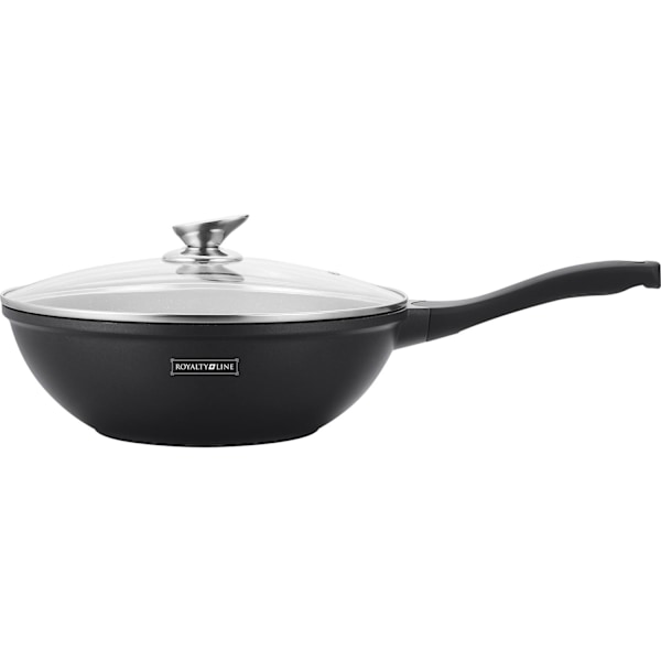 Alsidig Wokpande: Non-stick Marmor, Alle Varmekilder black 1535