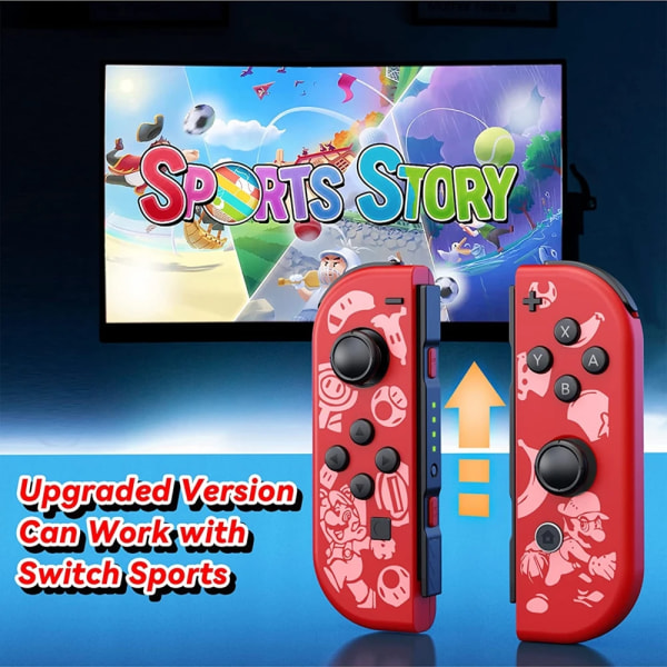 Trådlös Joy-Con-ohjain (L/R) -par för Nintendo Switch / OLED / Lite Mario