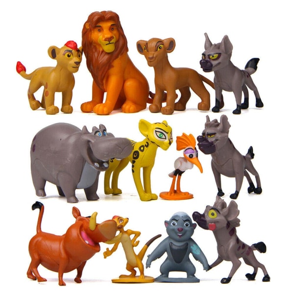 12 st Lejonkungen Simba Anime SkogsVakt Actionfigurer Dockor 12PCS