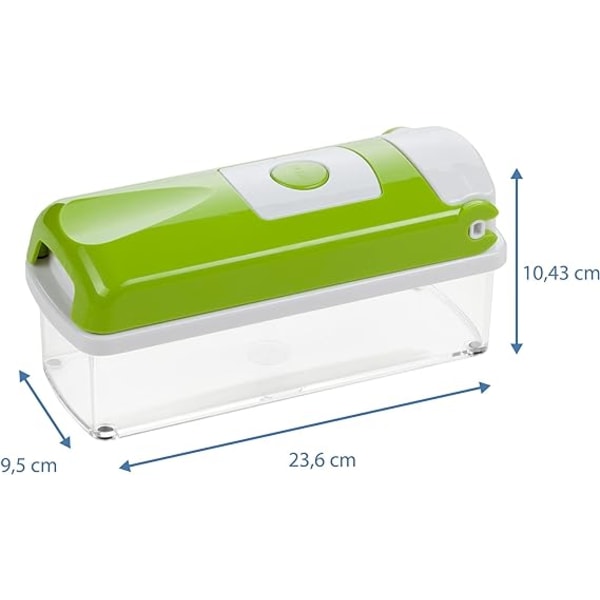 Nicer Dicer Smart (10 delar) grönsaksskärare, lökskärare, mandolin, multiskärare, grönsaksskärare, fruktskärare - tärningspennor - gurkskärare, chipsskärare