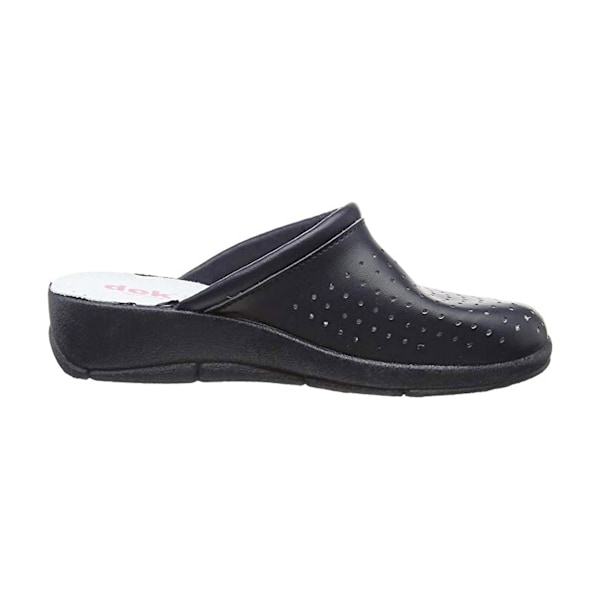 Dek Dam/Dam Läder Clogs 41 EUR Marinblå 41 EUR Navy Blue