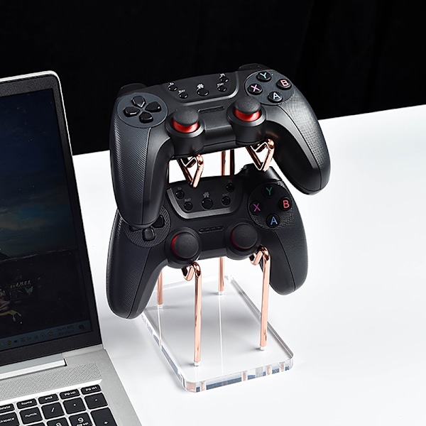 Dobbel-lags spillkontroller Displaystativ Avtakbart Rose Gold
