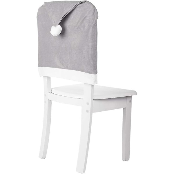Set med 4 stolsöverdrag, julstolsöverdrag, tomtestol