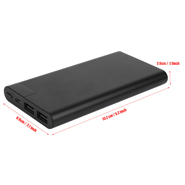 Portabel 10000mAh Powerbank med Hög Kapacitet och Mini Mörkerseende 4K HD WiFi-kamera