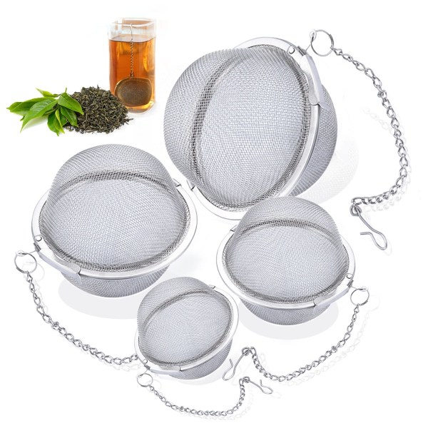 4 Pieces Tea Infuser Stainless Steel Tea Infuser Tea Infuser Wit