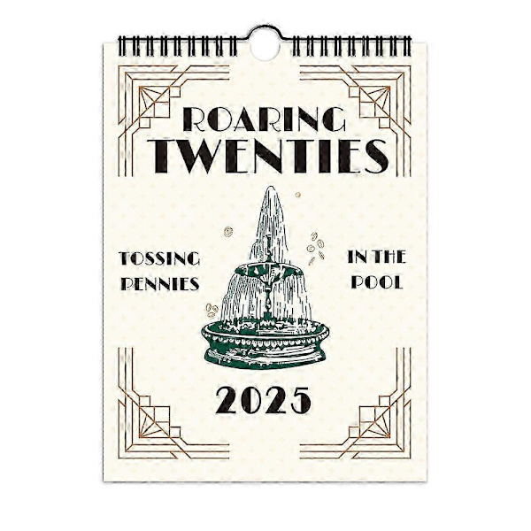 2025 Taylor Swift Tekstiseinäkalenteri, Roaring Twenties -laulajan tähtitekstit Musiikki Riippuva Kalenteri Lahjat