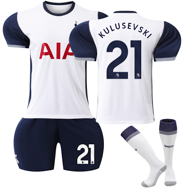 Tottenham Hotspur Hjemmefotballtrøye for Voksne 2024-2025 Nr 21 Kulusevski Home M