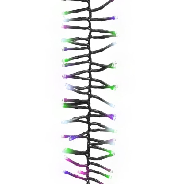 Ljusslinga med 2000 LED-kluster flerfärgad pastell 17 m P