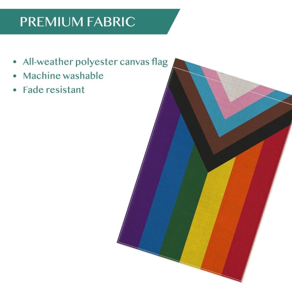 colorlife Progress Pride Rainbow Have Flag Vertikal Dobbelt