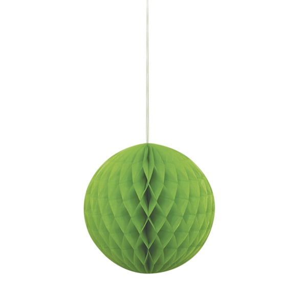 Unik rund papperslykta 8 tum limegrön Lime Green 8 Inch