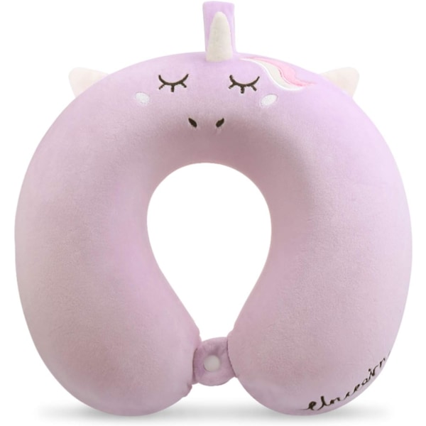 Kids Travel Pillow,Unicorn Memory Foam Travel Neck Pillow