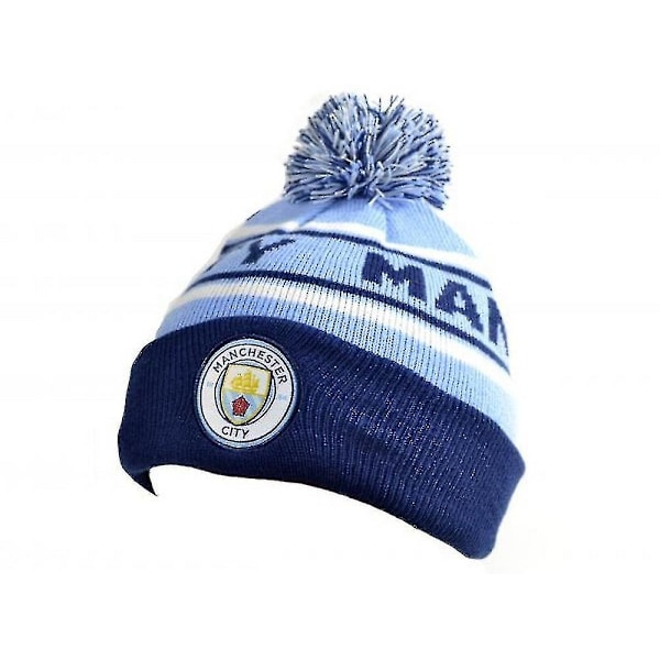 Manchester City FC Bronx Bobble Strikket Hat