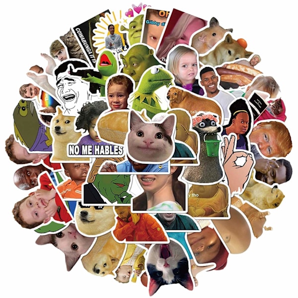 Klistermärkespaket - Memes multicolor 25