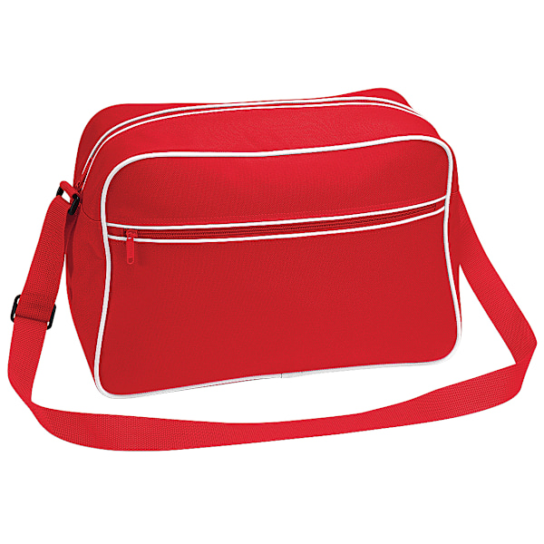 Bagbase Retro Justerbar Axelväska (18 Liter) One Size Klassisk Röd/Vit Classic Red/White One Size