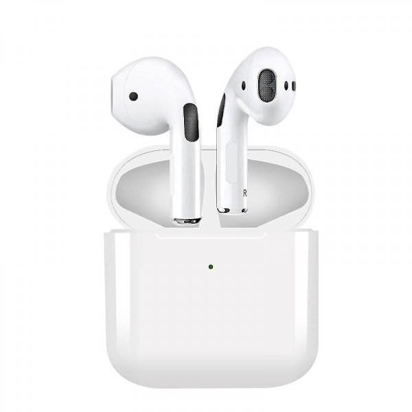 Pro 5 Bluetooth-hodetelefoner kompatible med iPhone og Android, trådløse Bluetooth-hodetelefoner, kompakte og utsøkte, enkle å bære, hvit