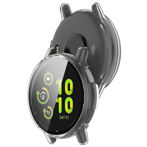 Klockfodral med skärmskydd för Garmin Vivoactive 5 Gennemsigtig
