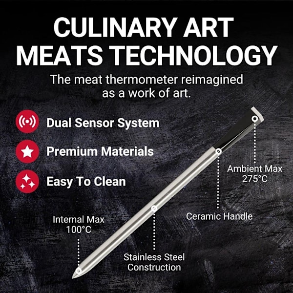 Trådlös grilltermometer stektermometer - Perfekt