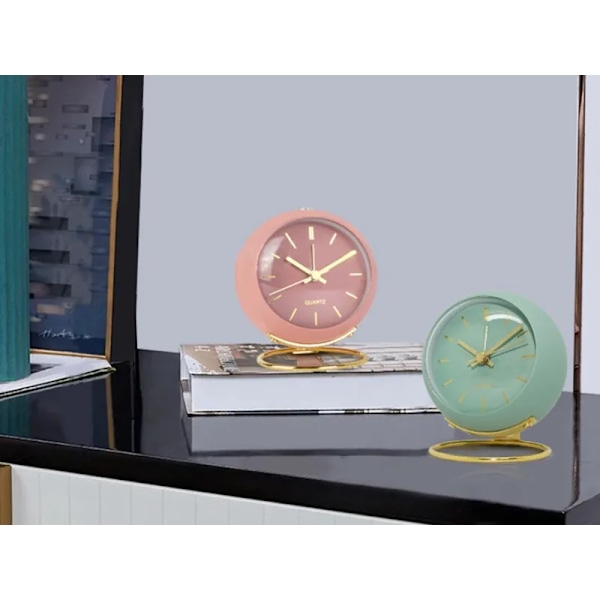 Lyx Vit Väckarklocka Nordic Electronic Desk Quartz Clock Simp