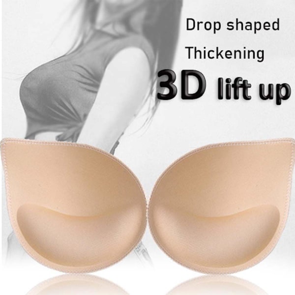 3 par BH-innlegg Push Up-innlegg BH-kopper Erstatning Br black One Size 3pcs