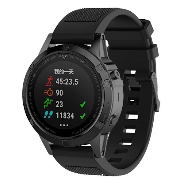 Garmin Approach S60 urrem silikone - Sort black Mjukplast