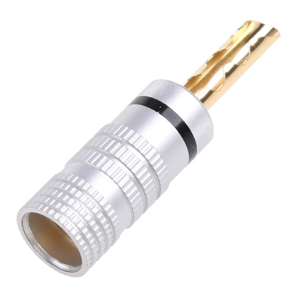 8 st guldpläterade koppar BFA 4 mm bananpluggadapter Tråd högtalarkontakter