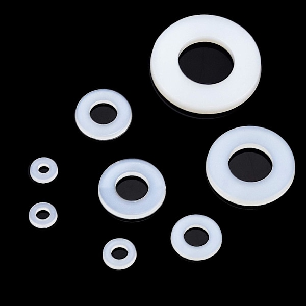 520 st nylonbrickor plastpackningar M2 M2.5 M3 M4 M5 M6 M8 M10