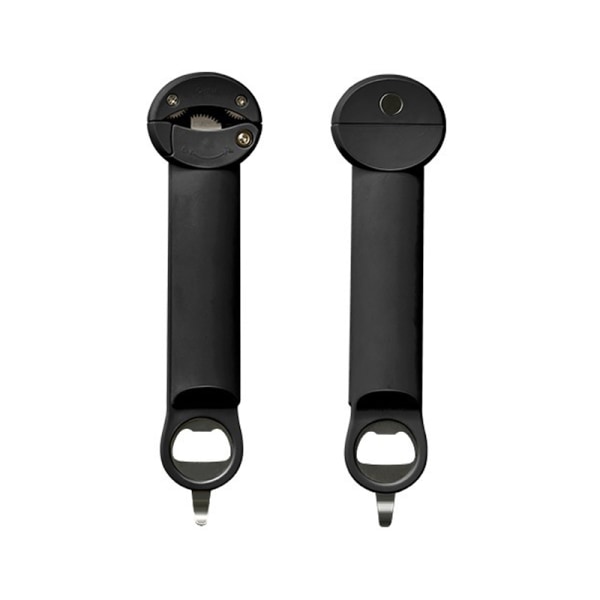 2,5-9,5 cm justerbar multifunktionell indragbar flasköppnare Black
