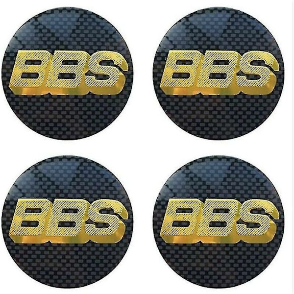 BBS Pyöränkeskiömerkit Emblem 4-pakkaus 65mm BBS Auton Kapselin Logo Badge Tarra Auto Pyöränkeskiömerkki Navan Emblem