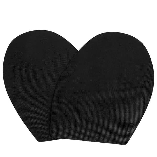 1 Pair Shoe Repair Rubber Soles Durable Rubber Heels Non-slip Outsoles (Black)-FA-