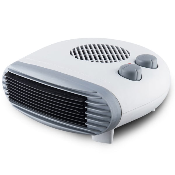 Bärbar termofläkt - 2000W med 2 värmeinställningar och överhettningsskydd, vit