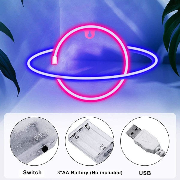 Planet Neon Skyltar Led Nattljus Neonljus USB qd bäst