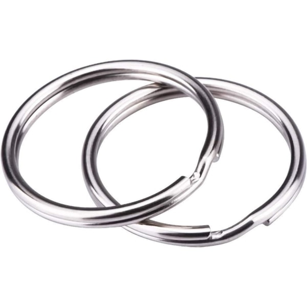 100 kpl 25 mm pyöreitä avaimenperiä