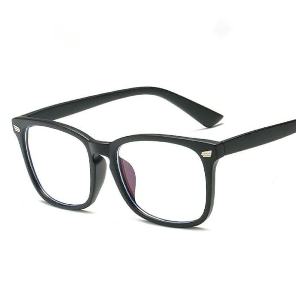 Anti Blått Ljus / Anti Blue Light Glasögon - Matt Svart Svart black one size