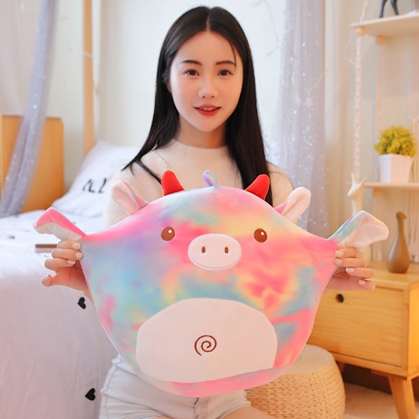 35 cm Squishmallows-pehmolelu yllätys nukke lemmikki Pehmeä tyyny lapsille Yksisarvinen - spot sales Cow