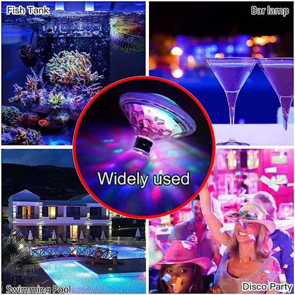 Underwater LED Lys, Pond Lys Flydende Lampe Co