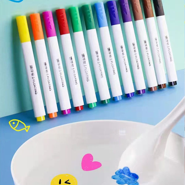 12 kpl taikaa vesiväri kynät Whiteboard-tussit