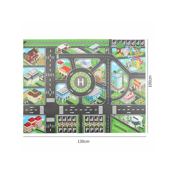 Lekeby Play Matte Bilbane Leke Matte Læringsgaver for Barn