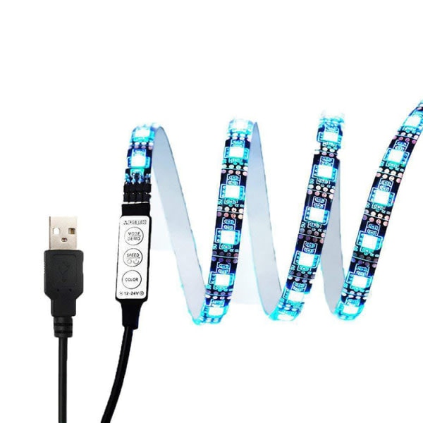 LED-TV 2m, 16 lägen och 4 färger, USB-driven. LED-TV 2 m